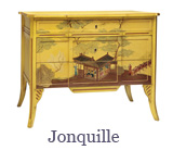 Alt: The Jonquille is a striking piece which differs from the typical Louis XV chest of drawers model