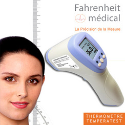 thermomètre frontal infrarouge sur robe-materiel-medical.com